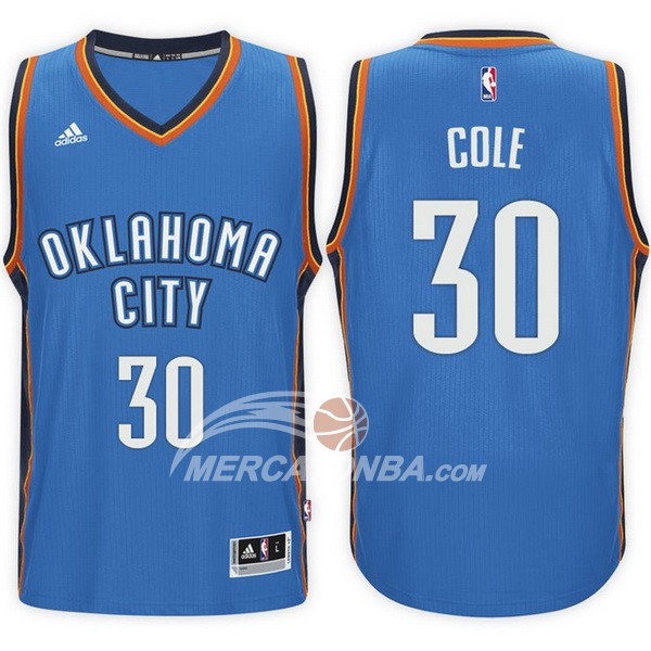 Maglia NBA Cole Oklahoma City Thunder Azul